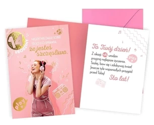 Karnet Urodziny 14 dziewczynka - Kukartka