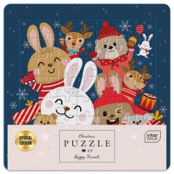 Puzzle w ramce  49 elementów. BN Happy Friends - Interdruk