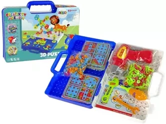 Puzzle 3D wkrętarka w teczce - Leantoys