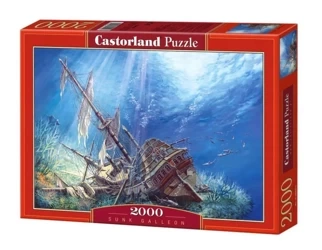 Puzzle 2000 Zatopiony statek CASTOR - Castorland