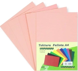 Tektura A4 falista brzoskwiniowa 5szt - Penword