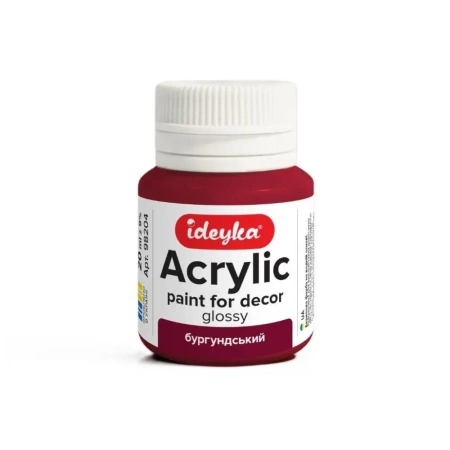 Farba akrylowa Burgundy 20ml - Ideyka