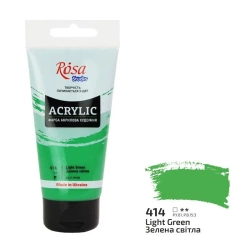 Farba akrylowa light green 414 75ml - Rosa