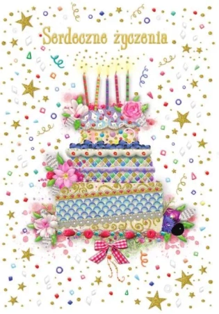 Kartka okolicznościowa Urodziny TS114 - Trend