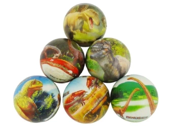 Piłeczki piankowe miękkie 7,3cm Dinozaury (12szt) - ADAR