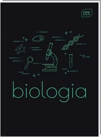 Brulion tematyczny BIOLOGIA A5 80k zeszyt TWARDA OKŁADKA ze ściągą - Interdruk