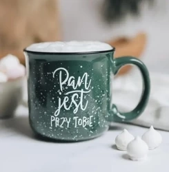 Kubek vintage - Pan jest przy tobie - Szaron