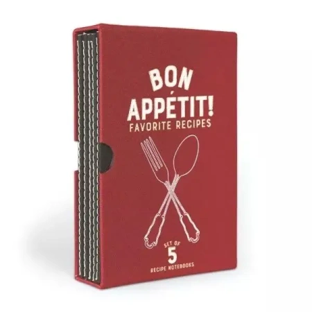 Zestaw 5 notatników na przepisy Bon Apettit - Designworks Ink