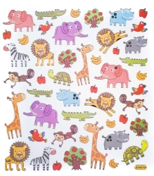 Naklejki zoo 48szt - Dalprint dpCraft