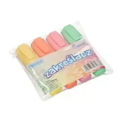 Zakreślacze pastelowe 4 kolory - Schemat
