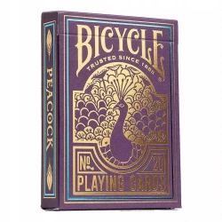 Karty do gry Bicycle Purple Peacock w PL tylko u nas - Cartamundi