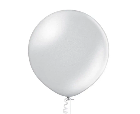 Balony Beauty&Charm metalizowane srebrne 60cm 2szt - Godan