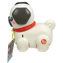 Fisher-Price Pets Spacerowy Mopsik Piesek Zabawka dla niemowląt 12m+ HTW94