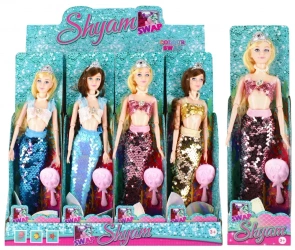 Lalka Syrenka 29cm Akc Cekin 9x33x5 Mc 12/96/192