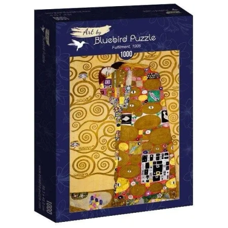 Puzzle 1000 Spełnienie, Gustav Klimt, 1905 - Bluebird Puzzle