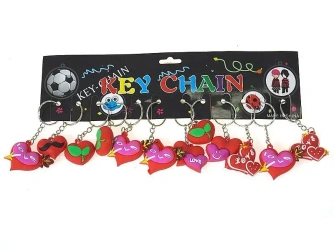 Brelok serce MIX (12szt) - ADAR