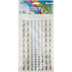 Dżety samoprzylepne serca 160 sztuk - Brewis