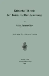 Kritische Theorie Der Freien Riefler-Hemmung - Bock Hermann