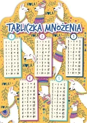 Karta tabliczka mnożenia A5 lamy - Henry