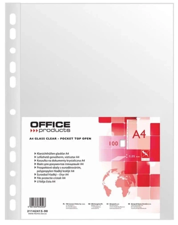 Koszulki na dokumenty PP A4 100szt - Office