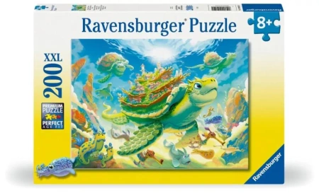 Puzzle dla dzieci 2D: Żółw 200el - Ravensburger
