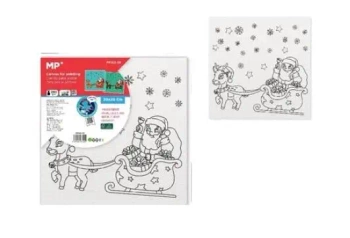 Płótno do kolorowania Mikołaj 20x20cm - MP Main Paper