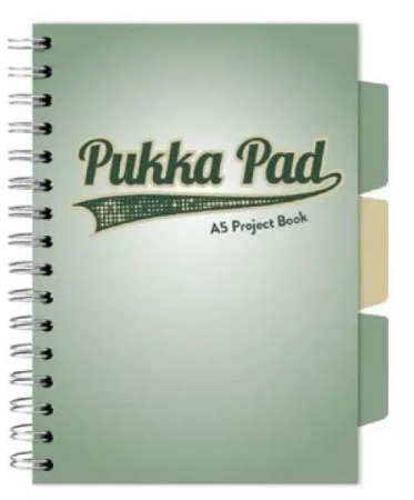 Kołozeszyt Pukka Pad A5 Project Book Sage zielony - Pukka Pads