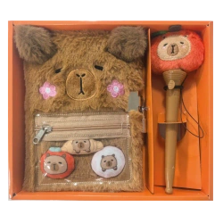 Zestaw Pamiętnik z długopisem Kapibara - STnux