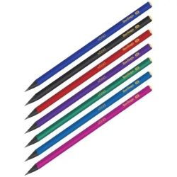 Ołówek z czarnego drewna HB xGold MIX - Berlingo