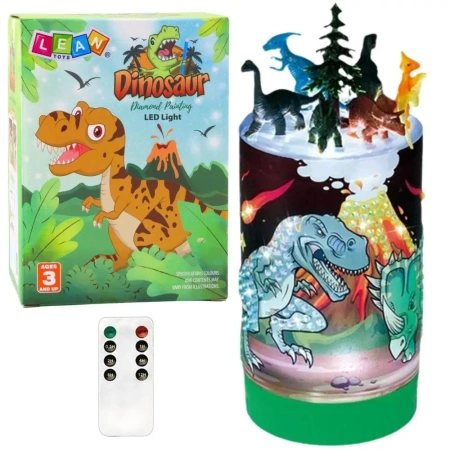 Dinozaury w słoiku LED - Leantoys