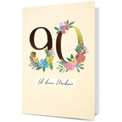 Karnet B6 Urodziny 90 - Pan Dragon