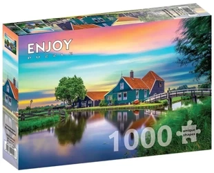 Puzzle 1000 Wiejski dom w Niderlandach - Enjoy