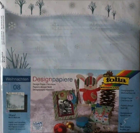 Design-papier 190 g/m2 30,5x30,5cm 5ark - Galeria Hobby