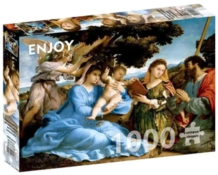 Puzzle 1000 Madonna z Dzieciątkiem ze św... - Enjoy