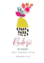 A Kartka składana - Radość w Panu ST - Szaron