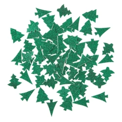 Brokatowe naklejki pianki choinki 65szt - Dalprint dpCraft