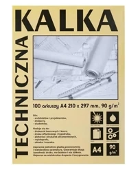 Kalka kreślarska A4/100 arkuszy 90g - Koh-I-Noor