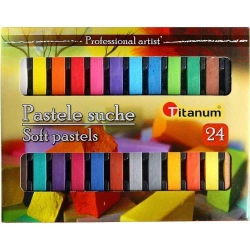 Pastele suche 24 kolory - Titanum