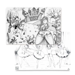 Mata transparentna 2szt Książęta i baletnice - Strigo