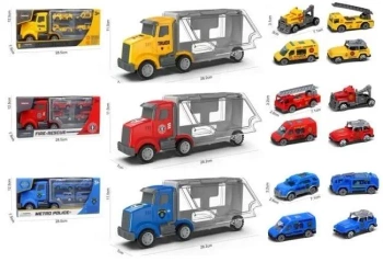 Laweta z autkami MIX - Merkpol