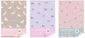 Blok rysunkowy A4/50K UV Cute Girl (5szt) - INTERDRUK