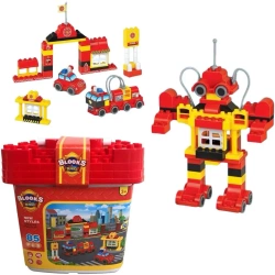 Klocki straż pożarna 85el - Trifox