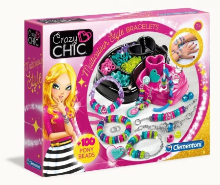 Crazy Chic. Kolorowe bransoletki - Clementoni