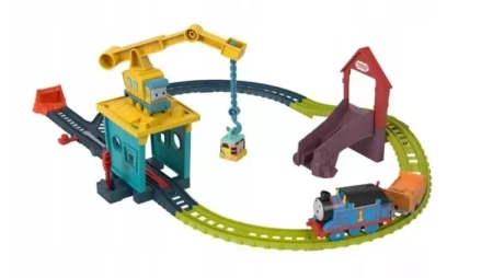 Tomek i Przyjaciele. Dźwig + zestaw torów - Mattel