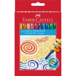 Kredki woskowe wykręcane 12szt - Faber Castell