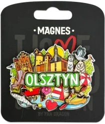 Magnes I love Poland Olsztyn ILP-MAG-C-MAZ-50 - Pan Dragon