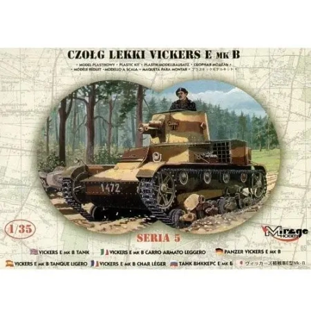 Polski Czołg Jednowieżowy Vickers E Mk B - Mirage Hobby