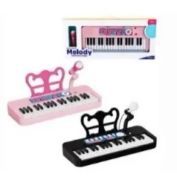 Pianinko muzyczne z mikrofonem 55x7,6x24,3cm MIX - Madej