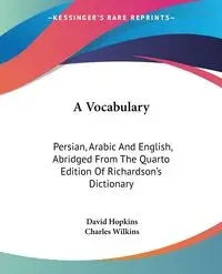 A Vocabulary - David Hopkins