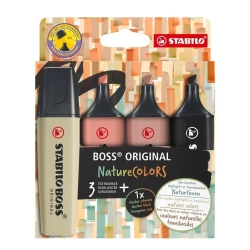 Zakreślacz Boss Original Naturecolors 4szt - Stabilo